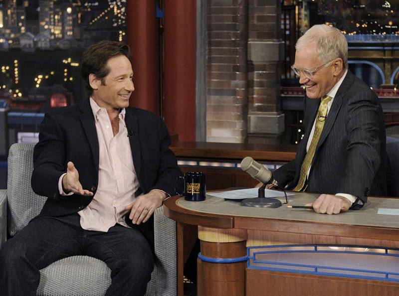 David Duchovny da David Letterman: “Con noi anche Skinner e l’Uomo che Fuma”