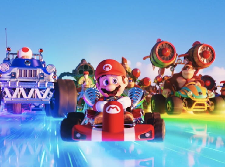 Mario e Donkey Kong sulla Pista Arcobaleno (fonte: IMDB)