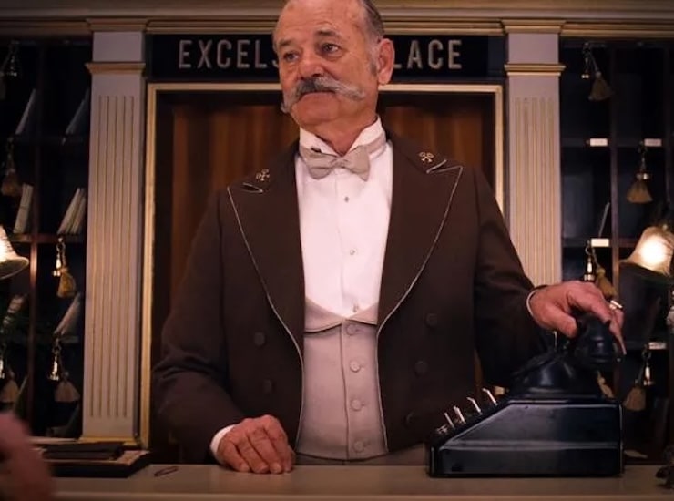 Bill Murray in Grand Budapest Hotel 