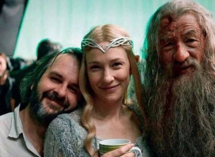 Peter Jackson, Cate Blanchett e Ian Mckellen