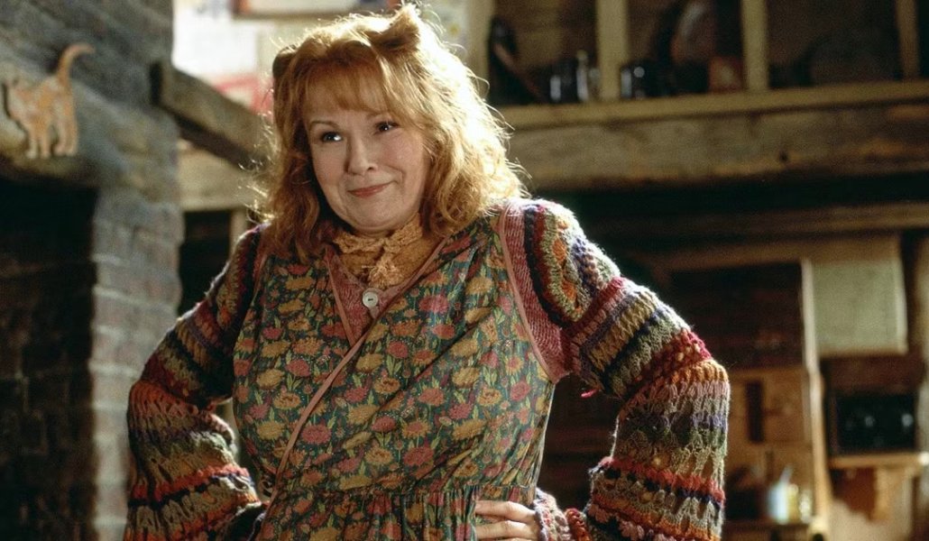 Molly Weasley la mamma di Ron in Harry Potter